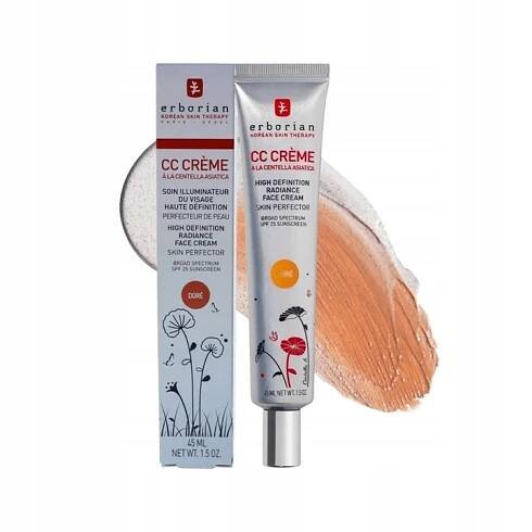 Erborian CC Crème Centella Asiatica rozjasňující krém SPF25 Doré 45 ml