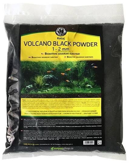 Rataj Volcano black Powder 1-2mm 2l