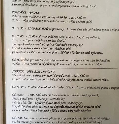 RESTAURANT POD VEZI, Straznice - Menu, Prices & Restaurant Reviews - Tripadvisor