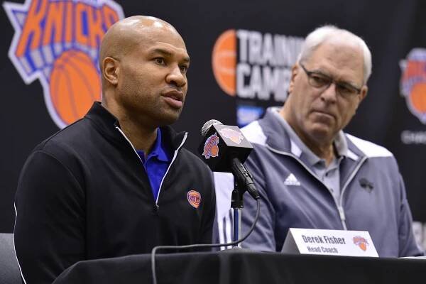 Derek Fisher and Phil Jackson