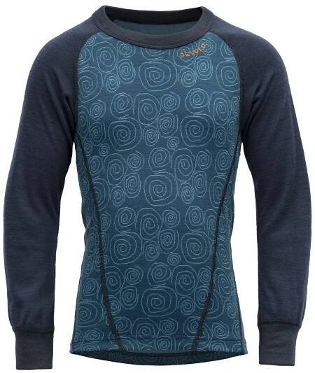 Dětské triko Devold Duo Active Merino Shirt Kids Flood