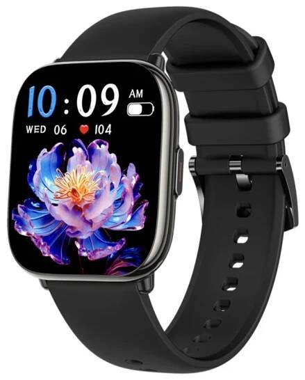 Chytré hodinky Madvell Nova s bluetooth voláním černá s silikonovým řemínkem