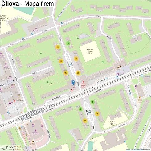 Čílova - mapy | Kurzy.cz