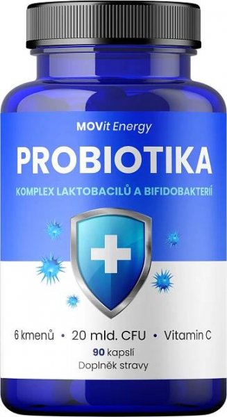 Probiotika, komplex laktobacilů a bifidobakterií, 90 veganských kapslí