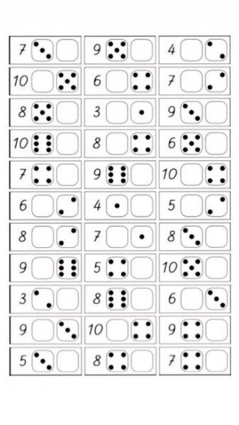 Fichas de exercícios de matemática para pré-escolar