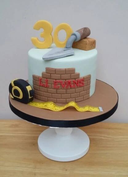 Builders Cake | Construction cake, Construction birthday cake, Fondant cakes
