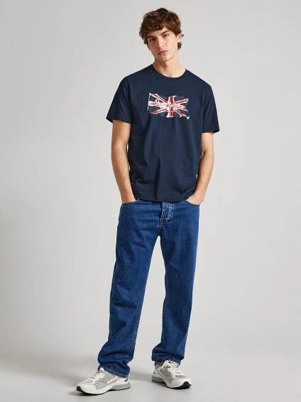 Pepe Jeans Tmavě modré pánské tričko Pepe Jeans