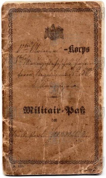 Vojenská knížka pruského vojáka, 1864