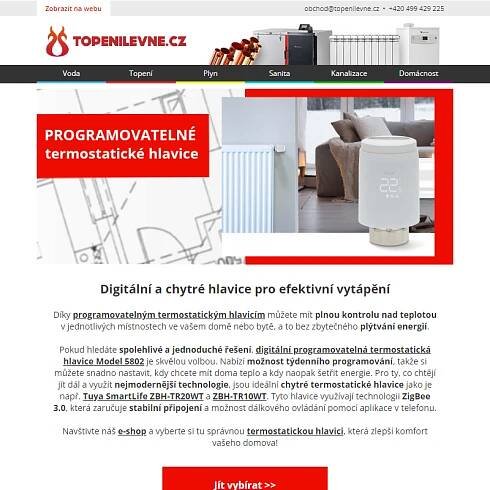 Digitální a chytré hlavice pro efektivní vytápění
