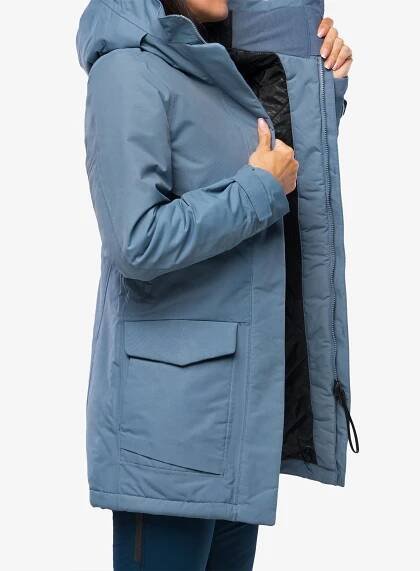 Dámský kabát Didriksons Frida Parka - glacial blue