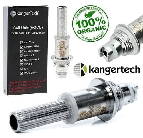 KangerTech VOCC hlava (nová verze s BIO vatou, bez knotů) pro T3D/Protank3/Aerotank...