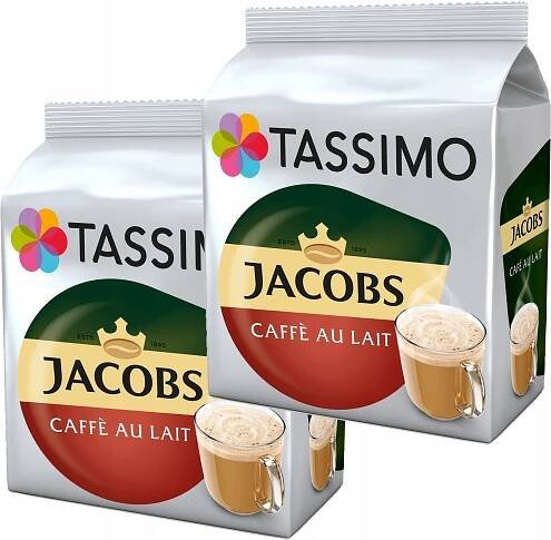Kapsle TASSIMO Jacobs Cafe Au Lait 2 x 16ks