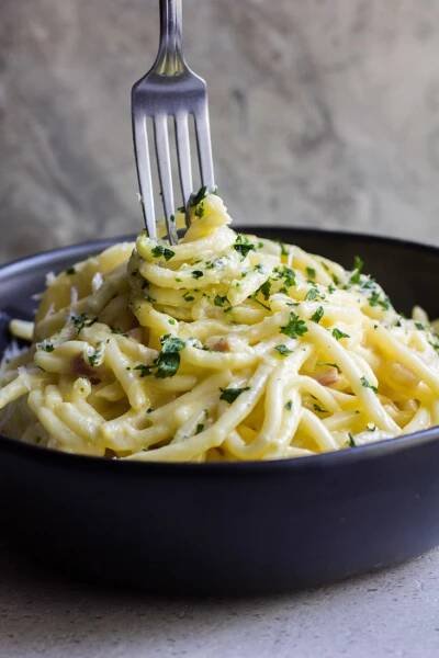 Creamy Pancetta Carbonara