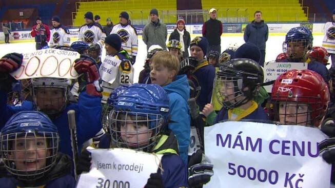 Spory v přestupech malých hokejistů: V Jindřichově Hradci protestovali rodiče i děti