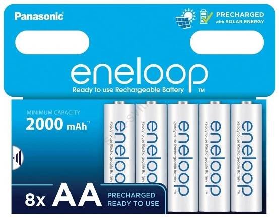 Panasonic - 8 ks Nabijecí baterie AA Eneloop 2000 mAh