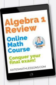 Algebra 1 Review Course for Students