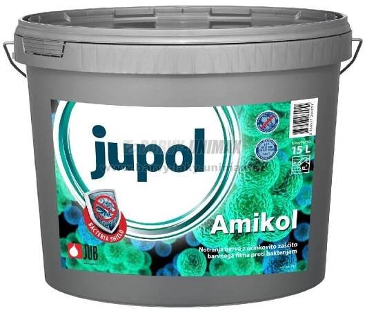 Protiplísňová odolná malířská barva JUPOL AMIKOL - 15 L - bílý : Barvy-laky-unimax.cz