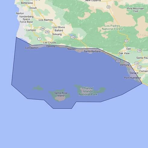 Santa Barbara Channel WHA map