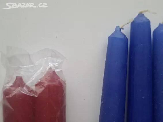 Červené a modré svíčky