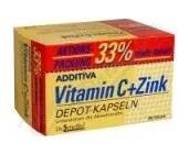 Additiva vitamin C + zinek 33% gratis cps.80