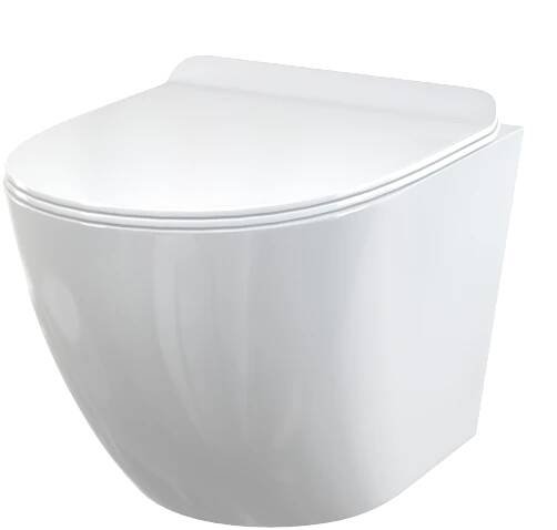 WC závěsné + WC sedátko SLIM SOFTCLOSE, Duroplast WC SOLID