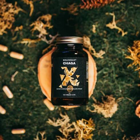BrainMax Chaga 500 mg 100 cps.