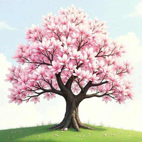 Magnolie vygenerovaná ve Freepik