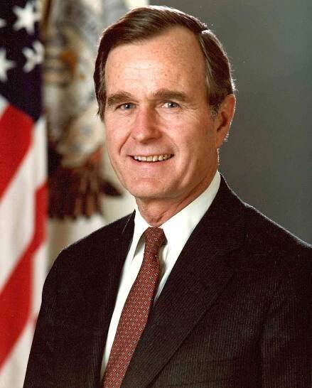circa 1989: Forty-First president of the United States George Bush