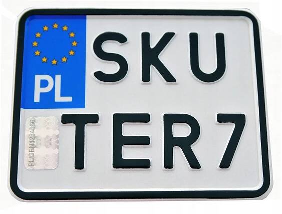 Polsko sběratelská tabule lisovaná na skútr
