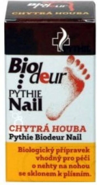 Pythie Biodeur Nail Chytrá houba pro nohy se sklonem k plísním, zápachu a potivosti 3 x 3 g