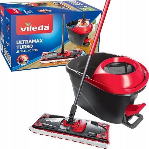 VILEDA ULTRAMAX TURBO ROTAČNÍ KBELÍK A PLOCHÝ MOP