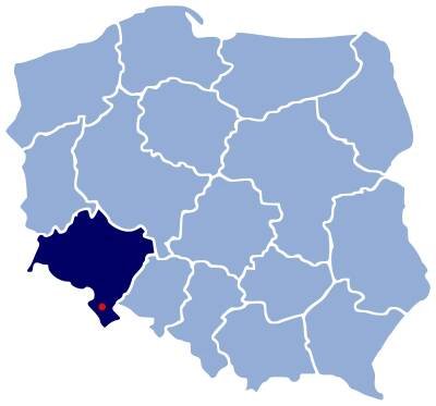 Zieleniec na mapě
