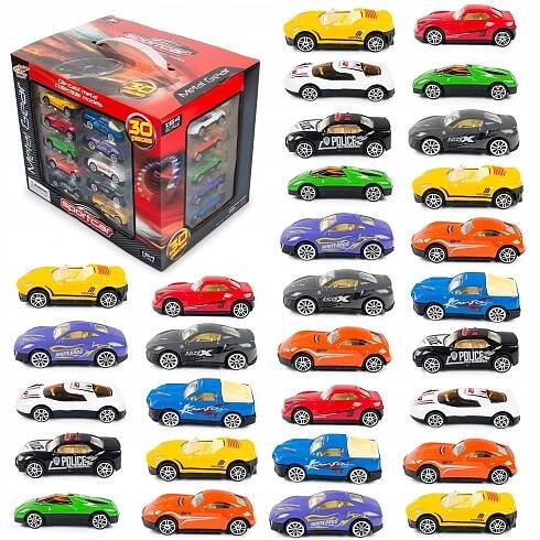 Autíčka Kovové autíčka Autka pro děti 30 kusů 1:64 Die-Cast
