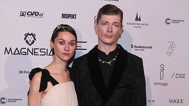 Andrea Uhlík Berecková a Petr Uhlík na udílení cen Český lev (8. března 2025)