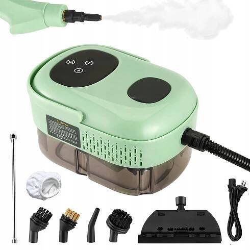 Ruční parní čistič 2500 W 1100 ml s nástavci – čištění vysokou teplotou