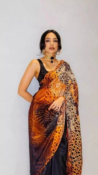 Sobhita Dhulipala Serves Saree Glam with a Bold Twist