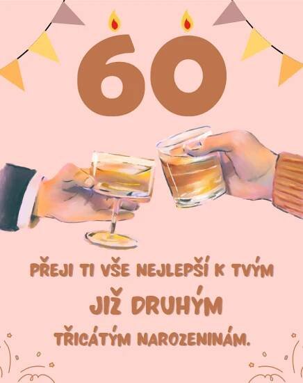 přání k 60 narozeninám pro muže