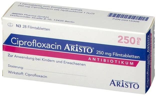 ciprofloxacin 500mg aristo