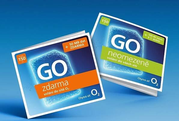 Mobilní operátor O2 obnovuje koncept předplacených karet s označením "GO"