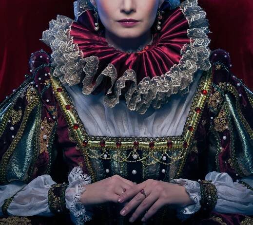 Portrét krásné povýšený Queen — Stock obrázek