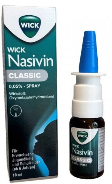 Wick Nasivin Classic 0,05 % - Spray