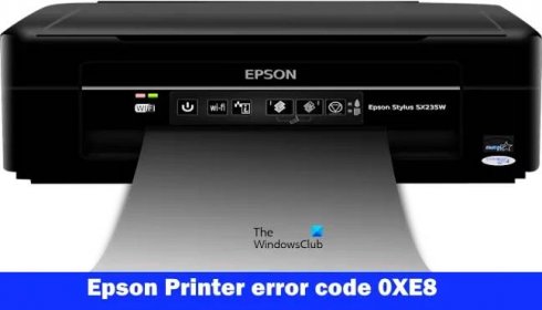 Epson Printer error code 0xE8 [Fix]