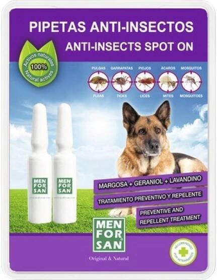 Menforsan Spot-on Antiparazitní pipeta proti blechám a klíšťatům pro psy 2 x 1,5 ml