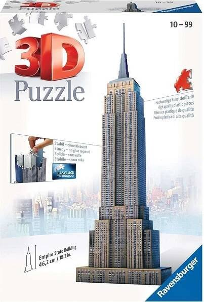 RAVENSBURGER 3D puzzle Empire State Building, New York 216 dílků