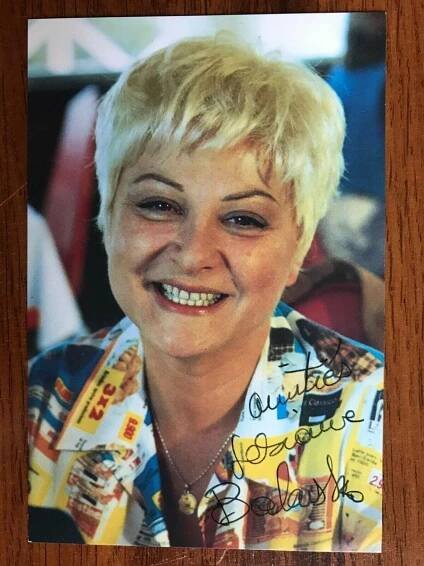 Josiane Balasko Herečka. Fotografie, vlastnoručně autentický