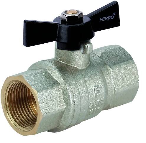 Luxusní kulový plnoprůtočný kohout - motýlek MM 1/2" | NOVASERVIS