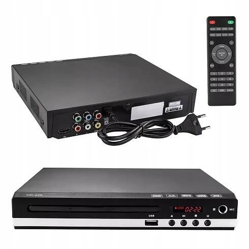PŘENOSNÝ DVD PŘEHRÁVAČ PRO TELEVIZORY 1080P HDMI DVD-229 S DÁLKOVÝM OVLÁDÁNÍM USB CD