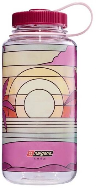 Láhev Nalgene Wide Mouth 1l Clear Stained Glass