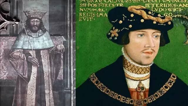 Dva Jagellonci na českém trůnu: otec Vladislav II. a syn Ludvík.