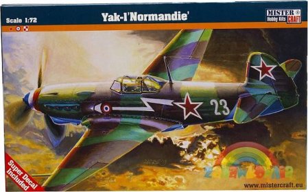 Jak-1 Normandie 1:72 model Mister Craft